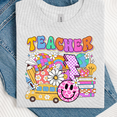 Retro Teacher T-Shirt *Back to School Sale*
